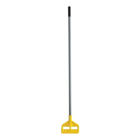 Rubbermaid Commercial 54" Mop and Broom Handles, 1" Dia, Gray/Yellow, Fiberglass FGH145000000